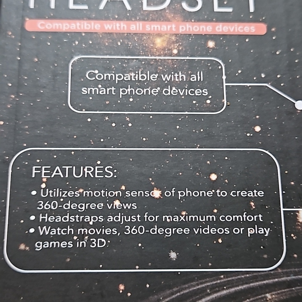 Hype I-Fx Virtual Reality Headset Compatible w/ All Smart Phones 360° Views - Picture 8 of 9